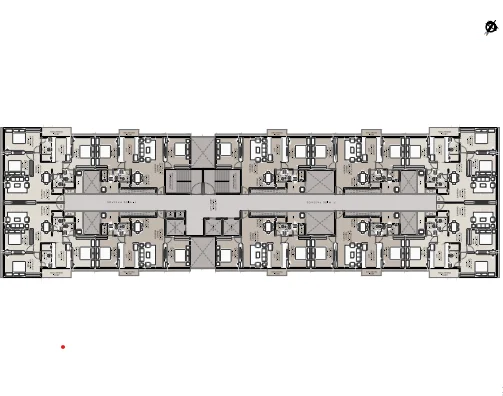 platinum esquire Nerul Map typical plan